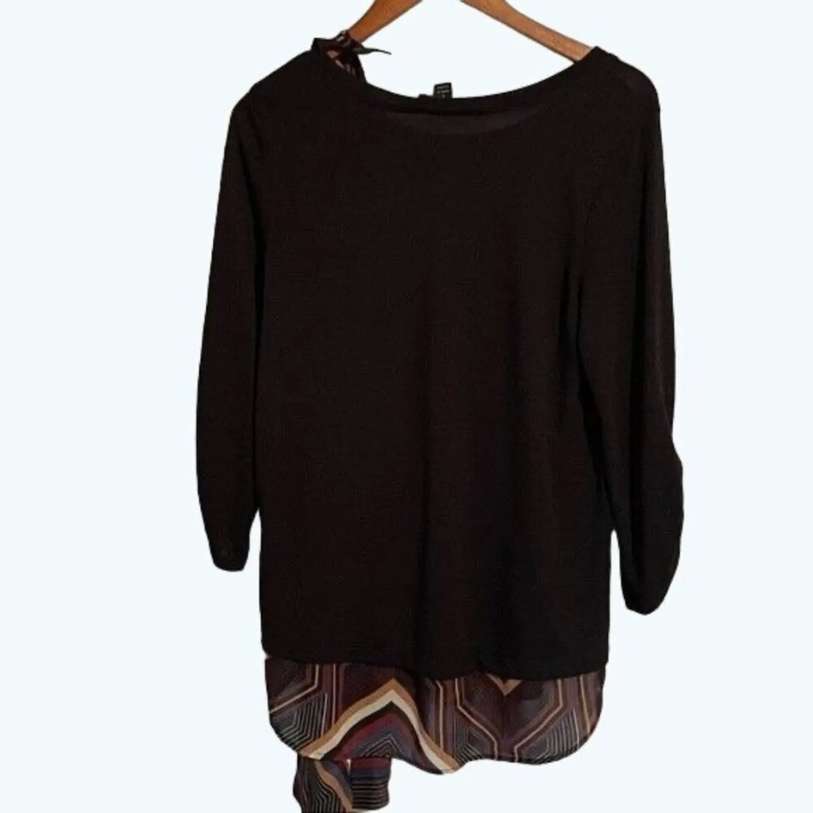 AB Studio New Sweater with Matching Multi-Color Scarf Size Large - Image 5