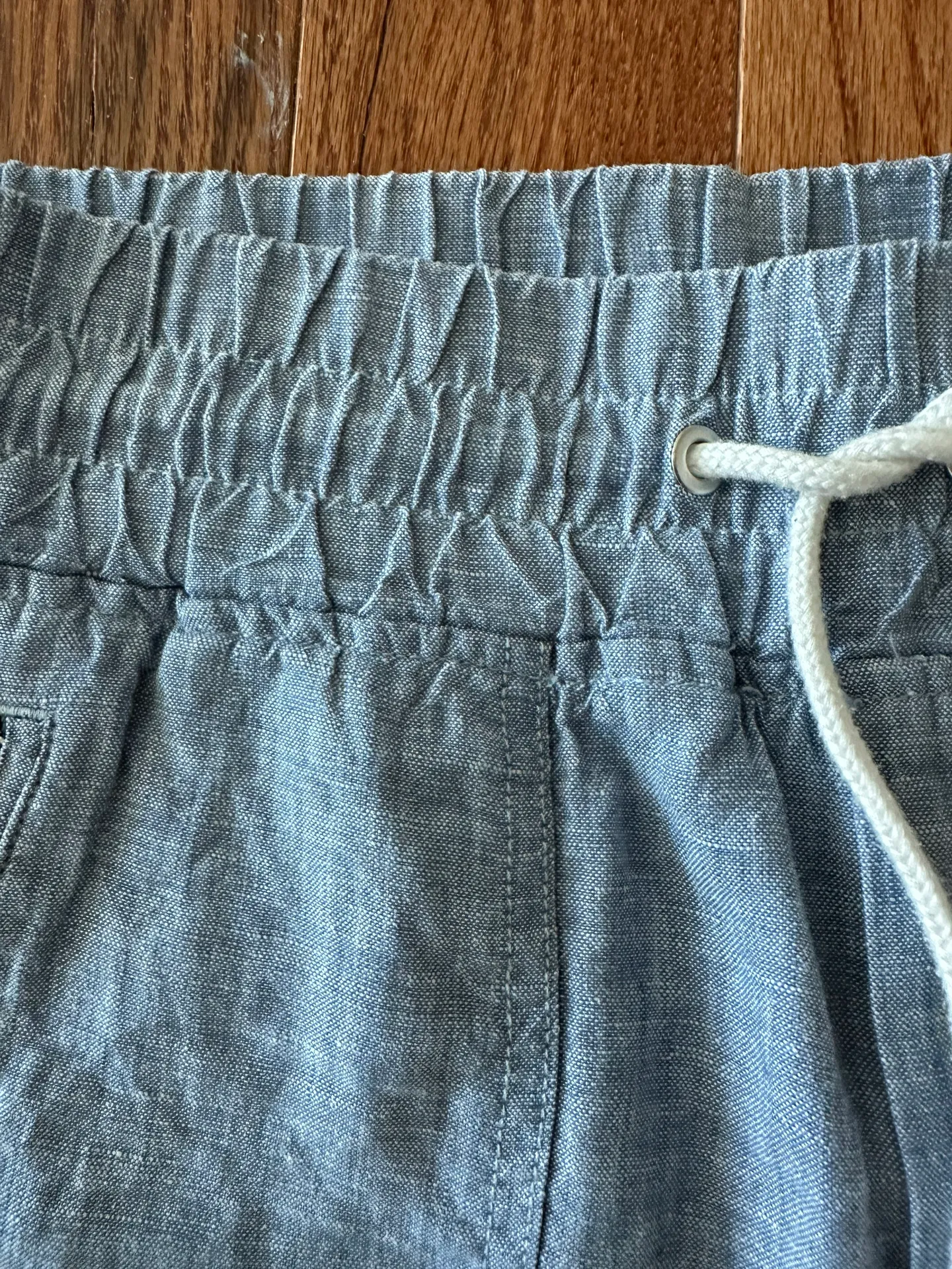 Woman’s Cabo Linen Jogger Blue Lightweight Pants Athleisure, Sz 6 - Image 13