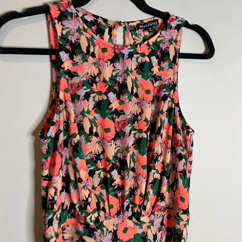 J. Crew Mercantile Ruched-waist Dress In Neon Floral - Image 3