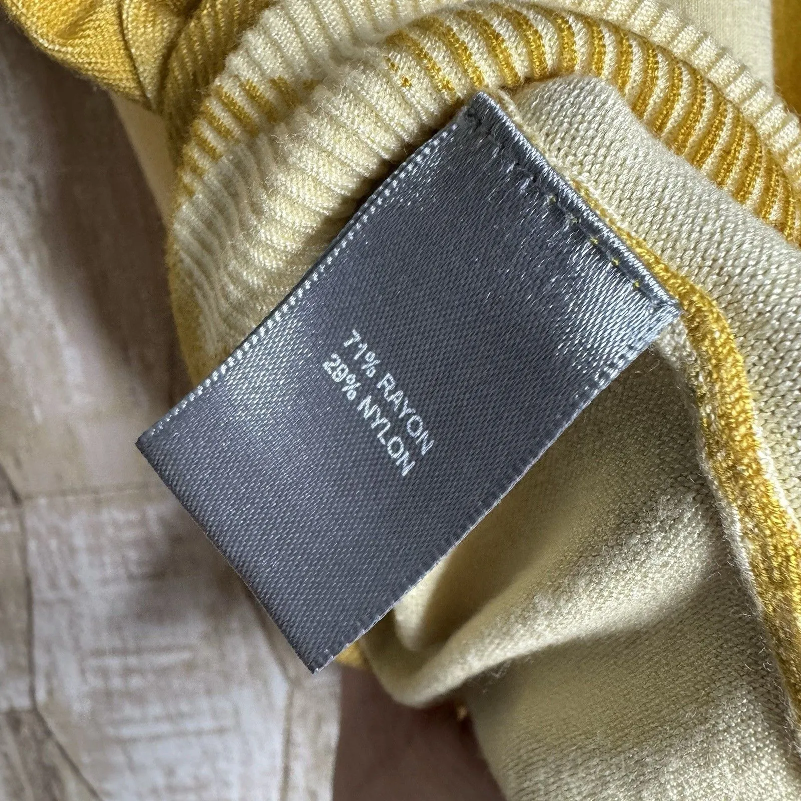 Marled Reunited Clothing Size L Long Sleeve Shirt Mustard Tie dye Tunic Top Size L - Image 4