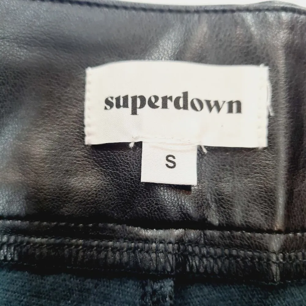 Superdown Adonia Zipper Front Pant in Black Small - Image 6