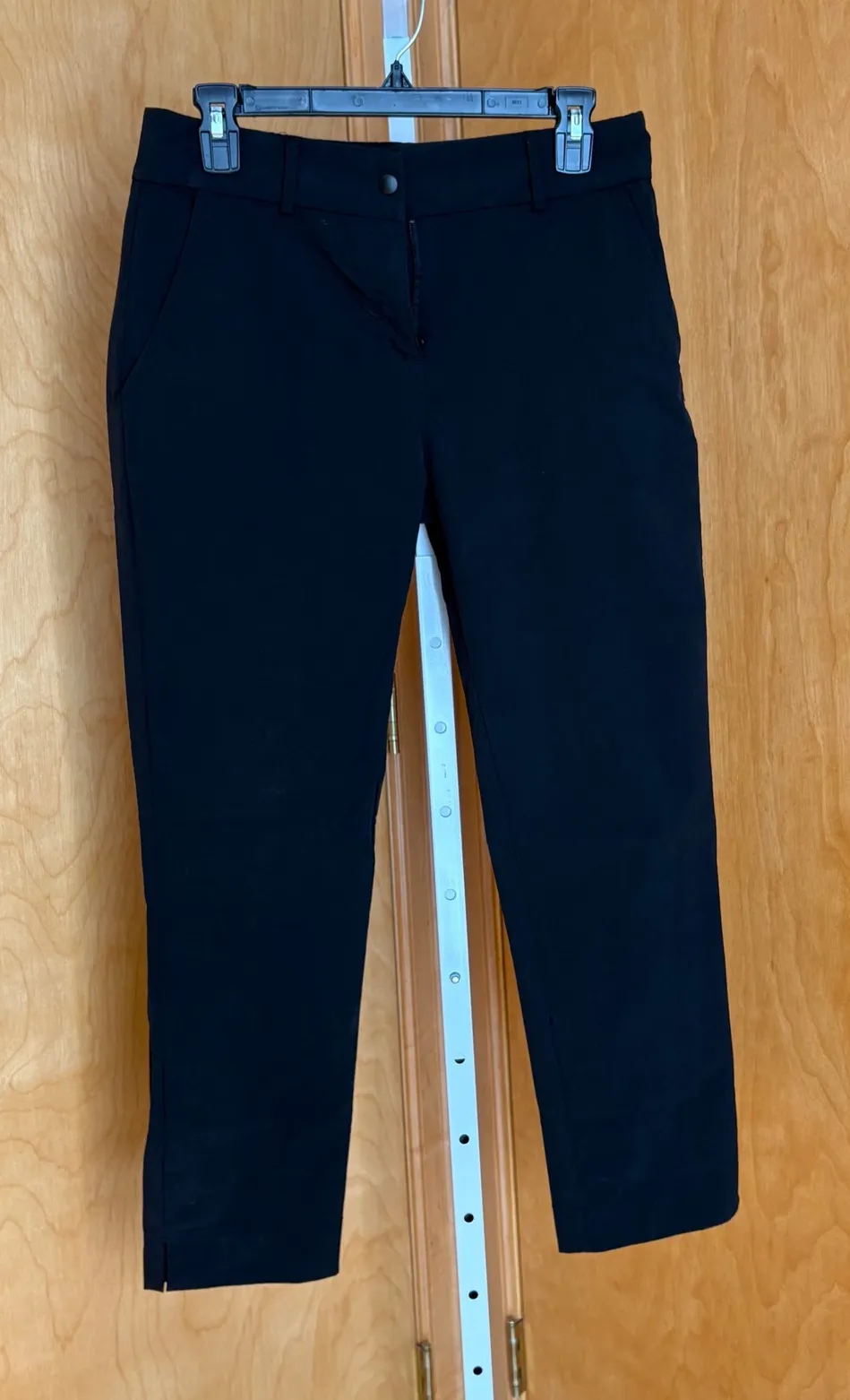 Abendroth Black Ankle Slit Golf Pants Womens Size 4 Flat Front Casual Trousers - Image 1