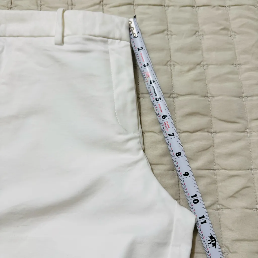 GAP Women White Tailored High Rise‎ Pocketed Casual Elegant Shorts Size 0 - Image 12