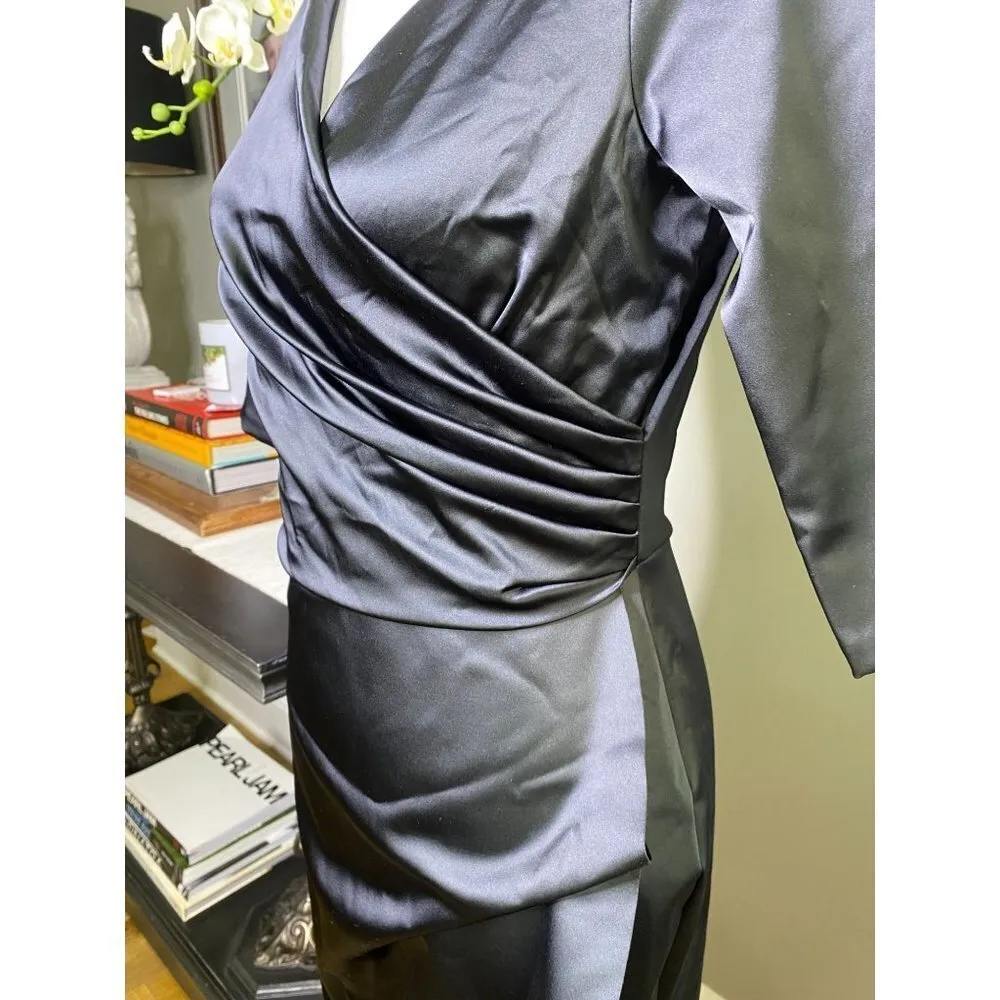 Chiara Boni La Petite Robe Florien Satin Mini SHORTENED Dress Women's Size S - Image 9