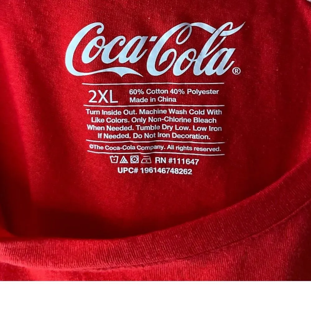 NWT COCA COLA Red Logo Short Sleeve Summer T Shirt Top ~ Women's Size 2XL (19) - Image 5