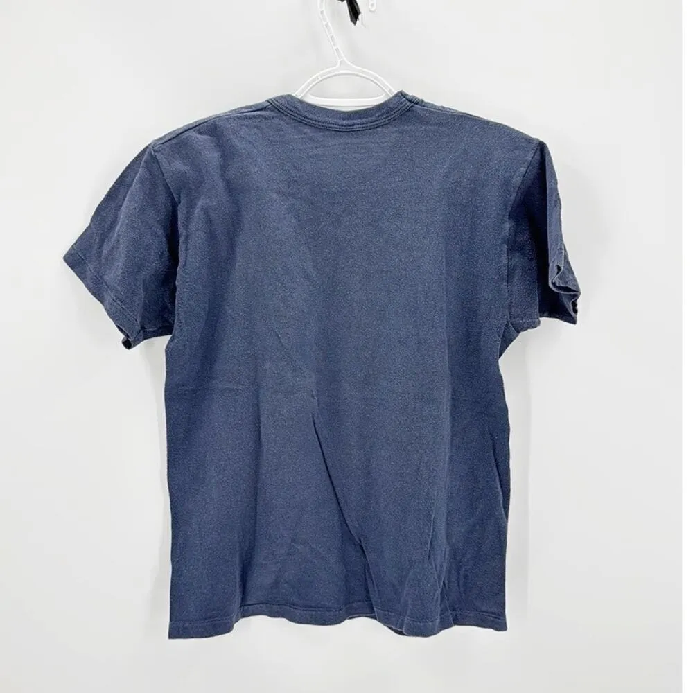 Vintage Russell Athletic navy blue t-shirt Wickliffe, Lift-A-Thon 70s size s/xs - Image 2