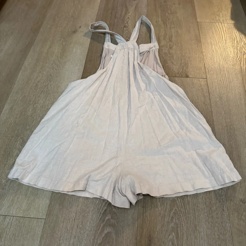 Kimchi Blue Cream Short Overalls - Image 7