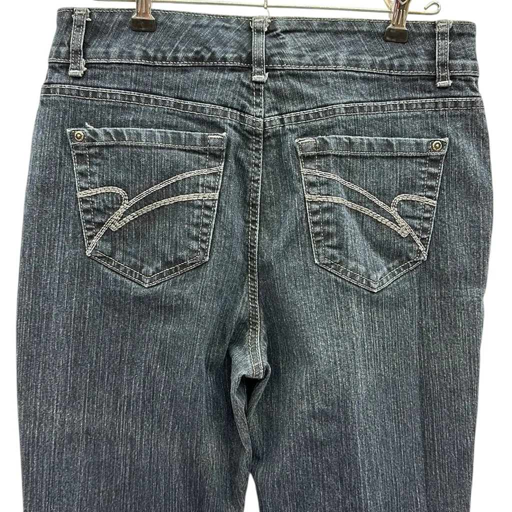 Nine West Marianna Tummy High Waist Stretch Denim Bootcut Blue Jeans Womens 10 - Image 6