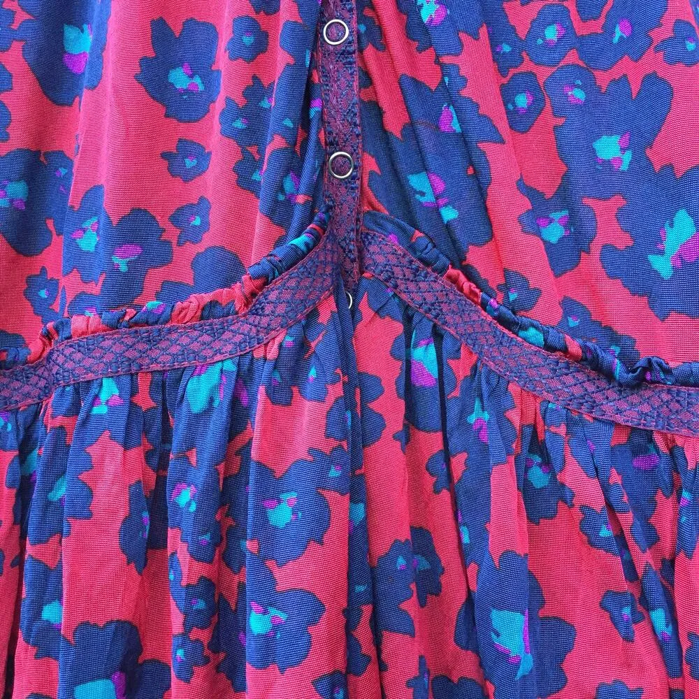 Free People Love Letter Tunic Merlot Combo XS - Image 5