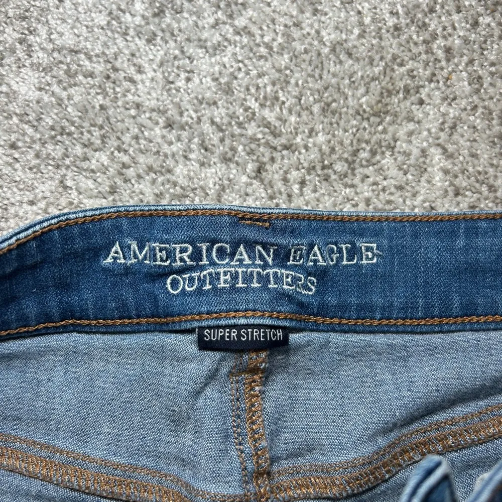 American Eagle Outfitters Ripped Blue‎ Jean Shorts - Image 3