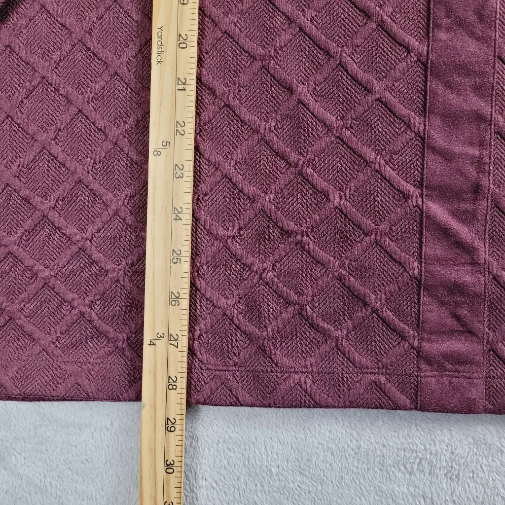 Soft Surroundings Women's Jacquard Dorothy Pullover in Merlot Size 3X - Image 6