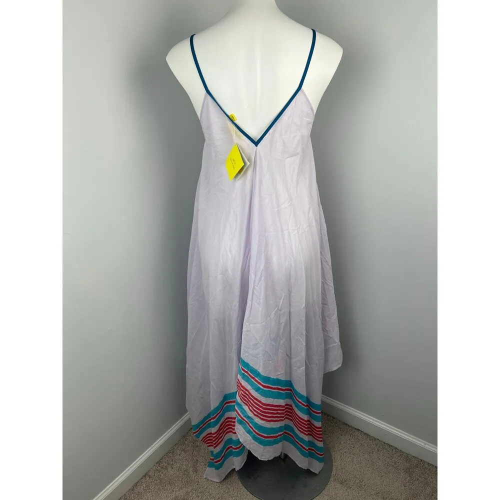 Roller Rabbit Fouta Lilac 100% Cotton Scarf Dress One Size Bohemian Flowy - Image 2