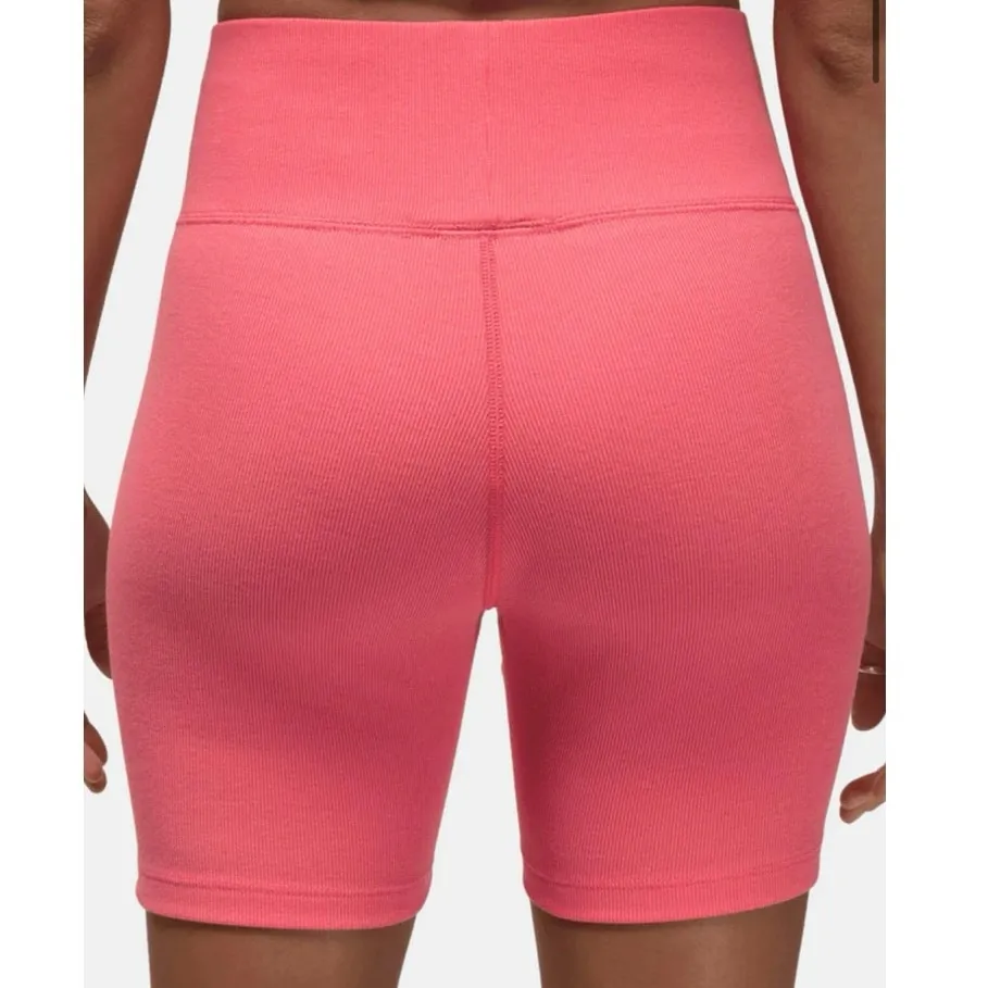 •NWT• Air Jordan Women's Ribbed Pink (coral) Bike Shorts • XL - Image 7