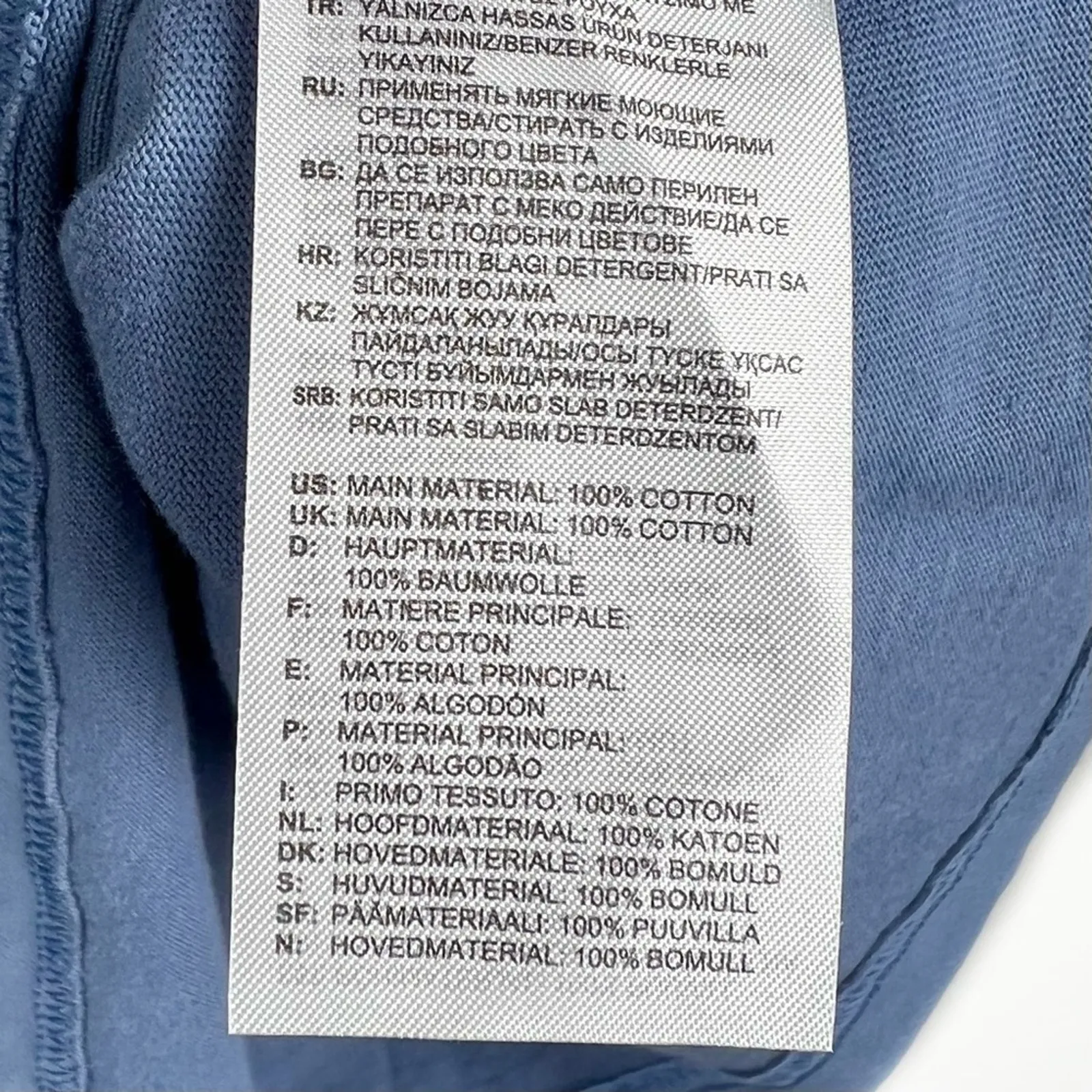 Adidas Essentials Blue Logo T-Shirt Dress Medium Sporty Casual Athleisure - Image 4