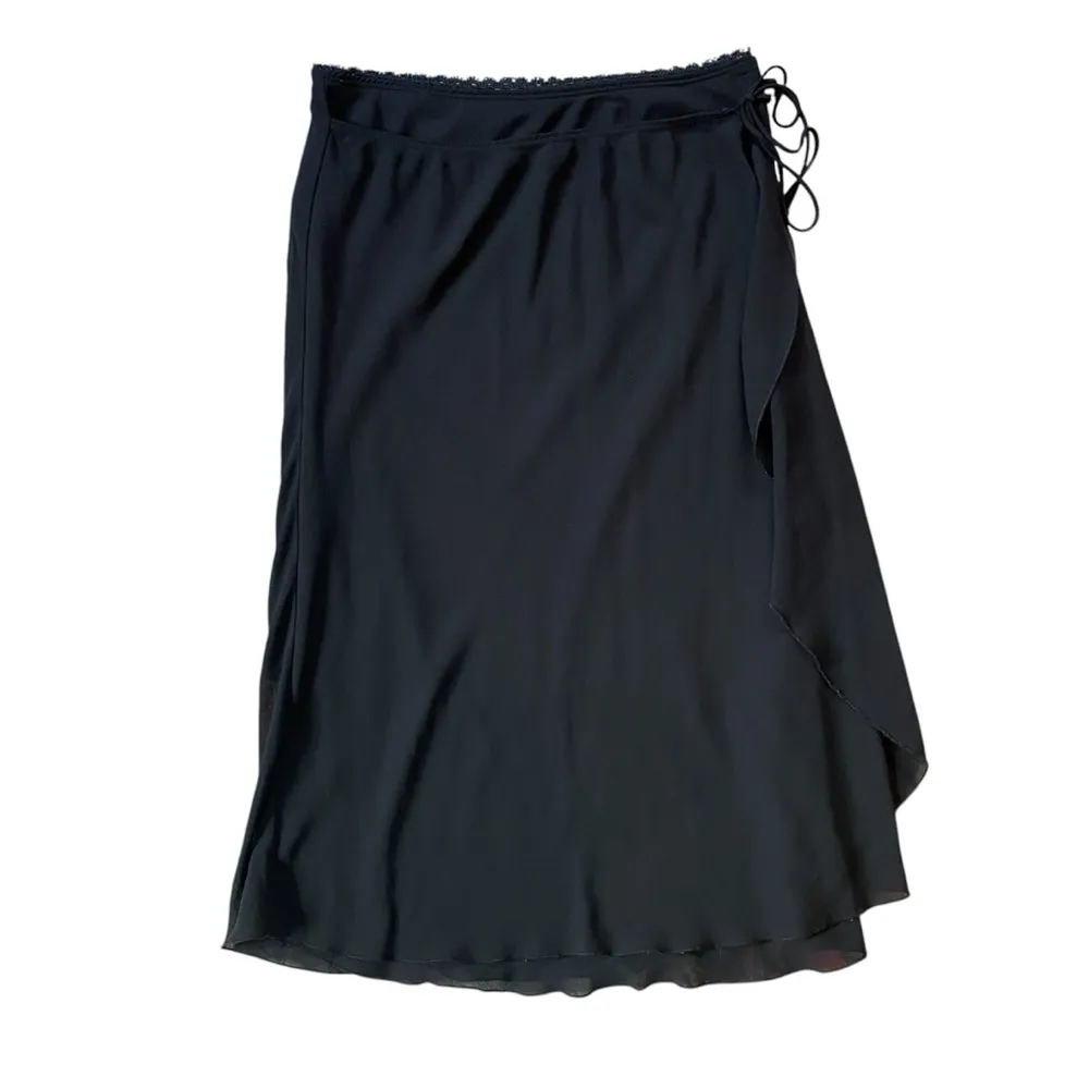Vintage 90s Miss California Black Wrap Skirt Size XL - Image 8