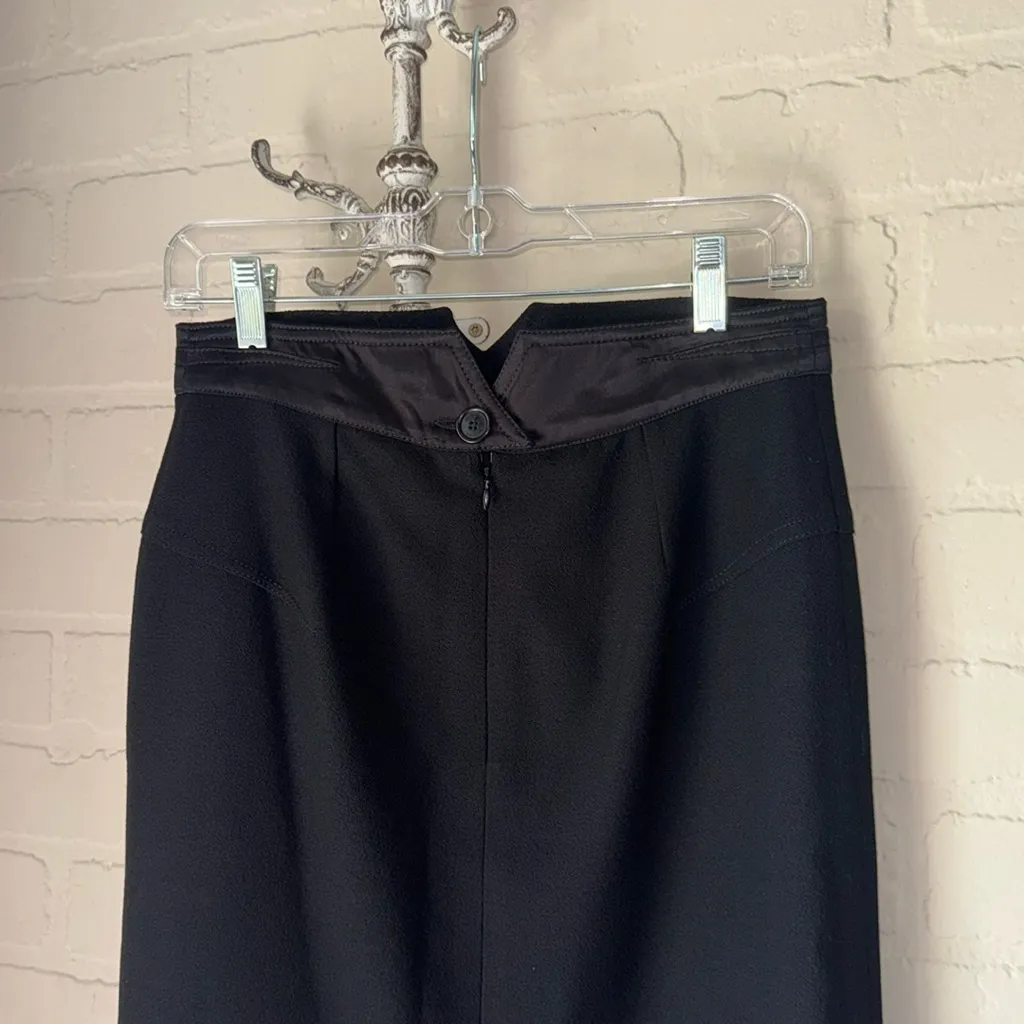 Etro wool skirt black pencil US size 6 liner made in Italy - Image 3