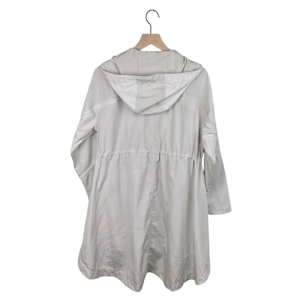 Athleta Solar Wind & Rain Anorak Jacket Windbreaker Shoreline Beige Size XS - Image 4