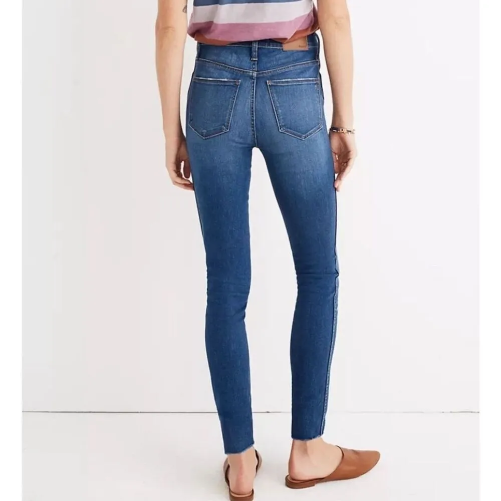 Madewell 10" High-Rise Raw Hem Button Fly Skinny jeans Style# J7914 size… - Image 2