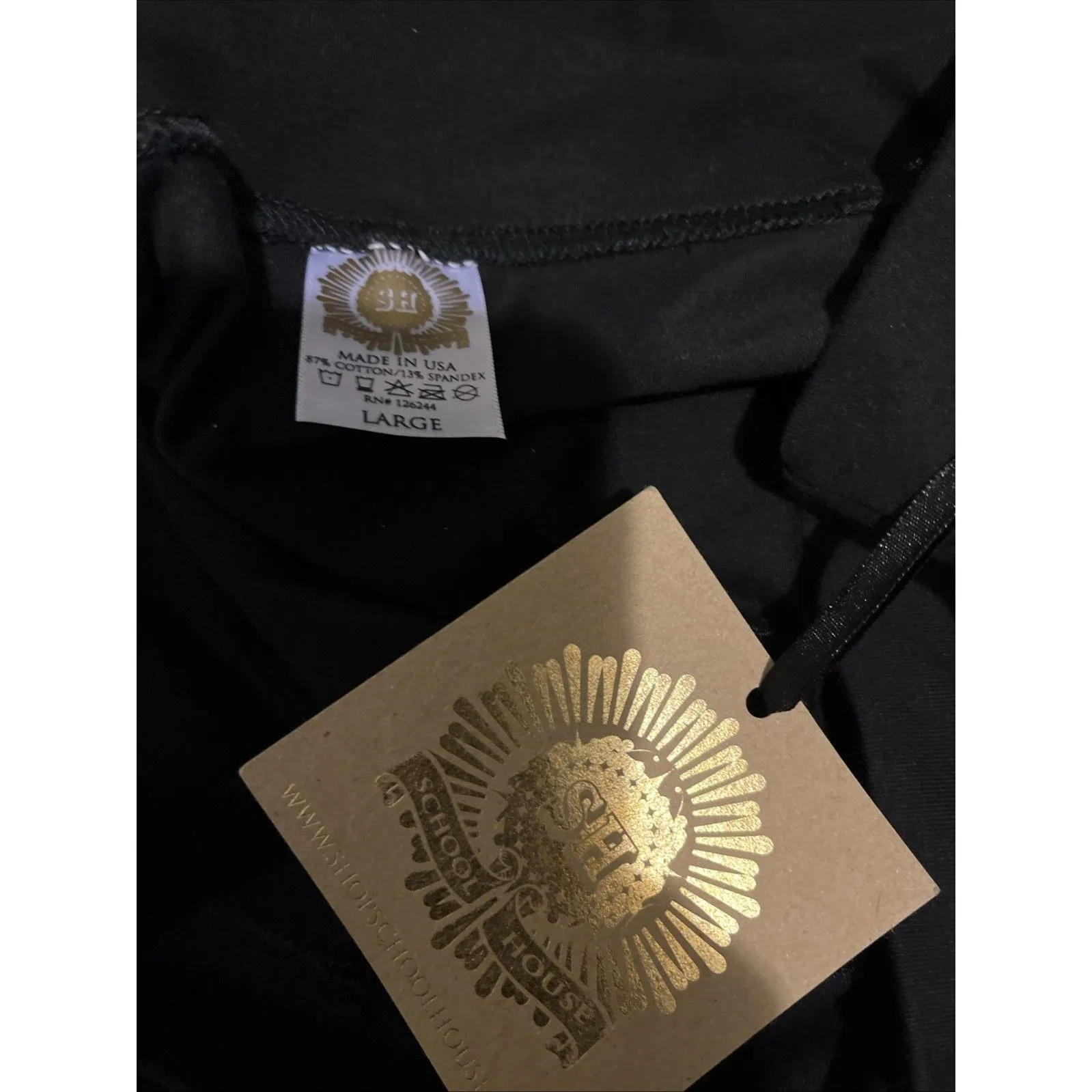 East Carolina University Pirates Women's Large Legging Pants School House Black - Image 4