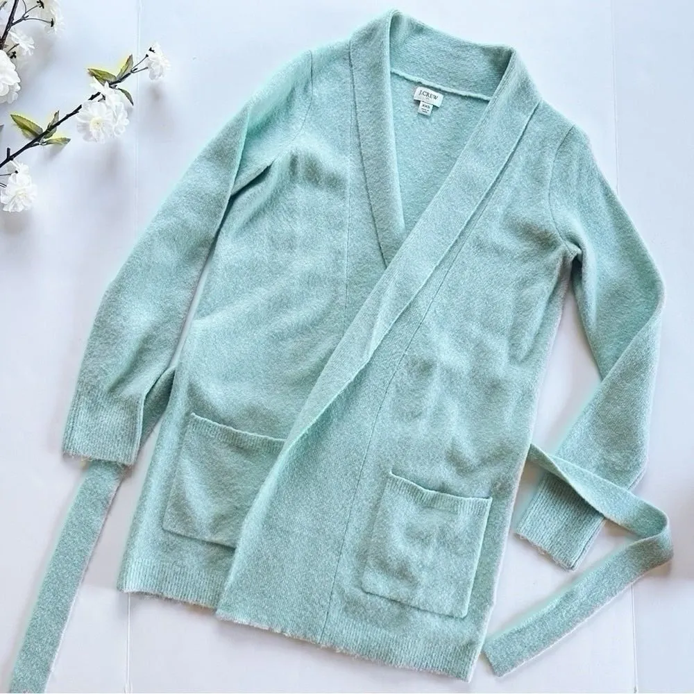 NEW J.Crew Factory Wrap Cardigan Sweater Top & Pants Set Soft Yarn Wintergreen - Image 5