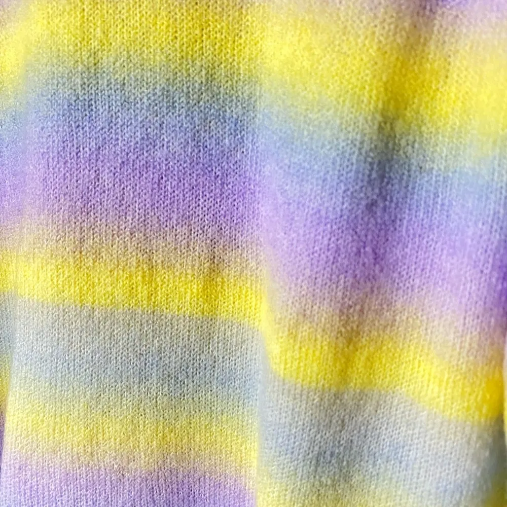 Workshop Republic Womans Pastel Rainbow Striped Sweater Size Small - Image 7