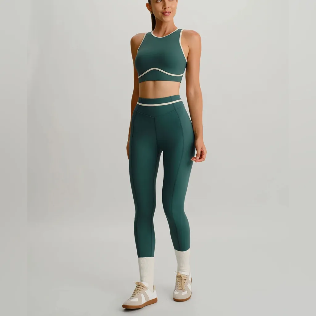 Berlook Dark Green Round Neck Line Tank Top Size M - Image 4