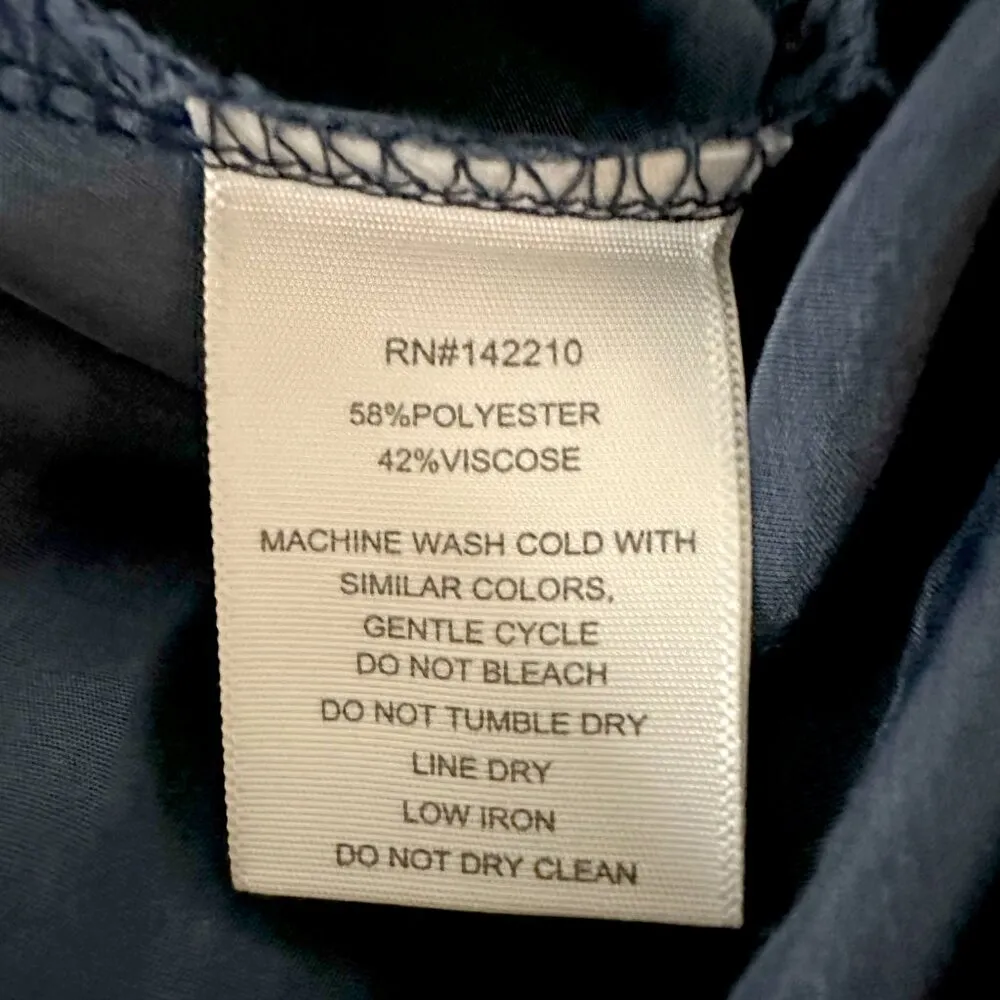 Mersea Tulum Ruffle Dress Blue Size M - Image 10