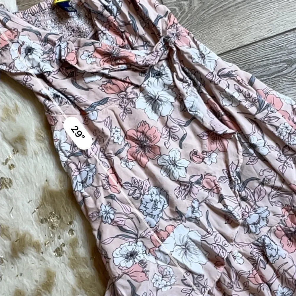 Prince & fox floral wrap sundress Pink Size XS - Image 3