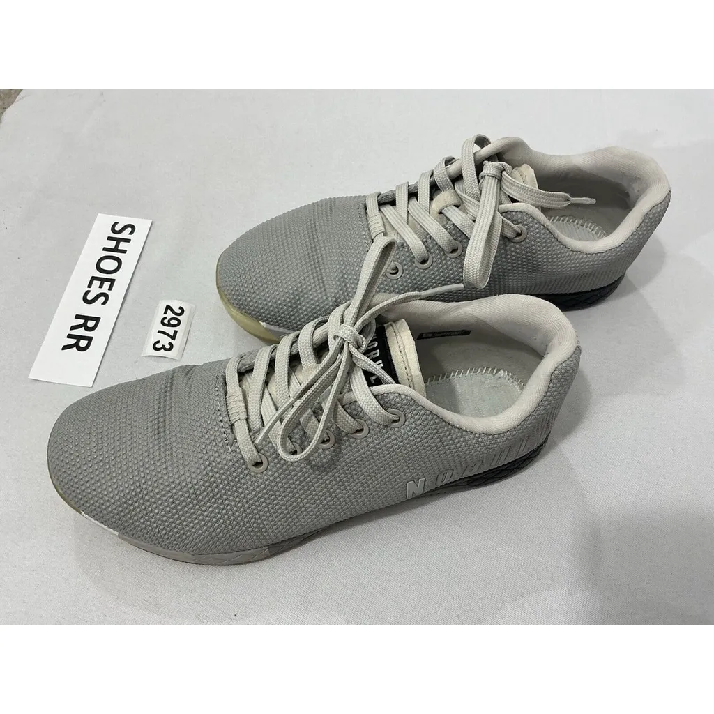 Unisex Nobull Men 7.5 Woman 6 Gray Heather Super Fabric Lace Up Training Sneaker - Image 3