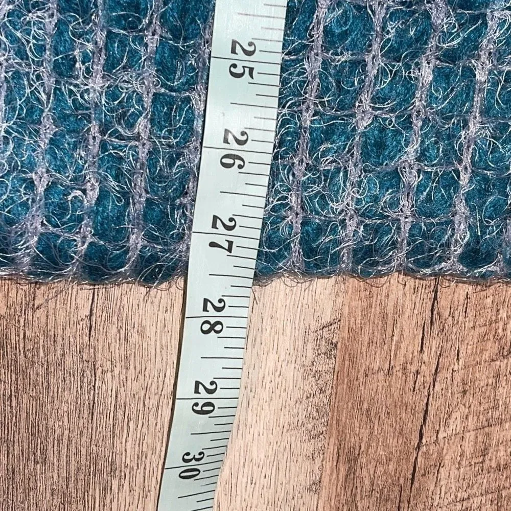 Olsenboye Womens Fuzzy Eyelash Knit infinity Scarf Teal OS NWT - Image 7