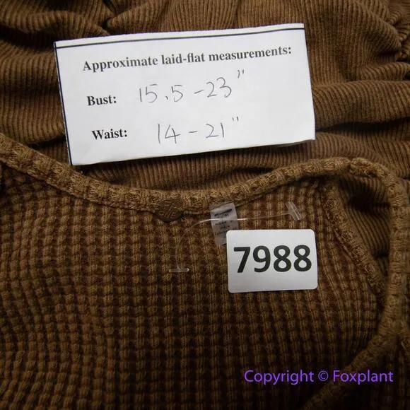 New! Free People FP One Katya Thermal Tank mini Dress in in‎ Cinnamon, size M - Image 12