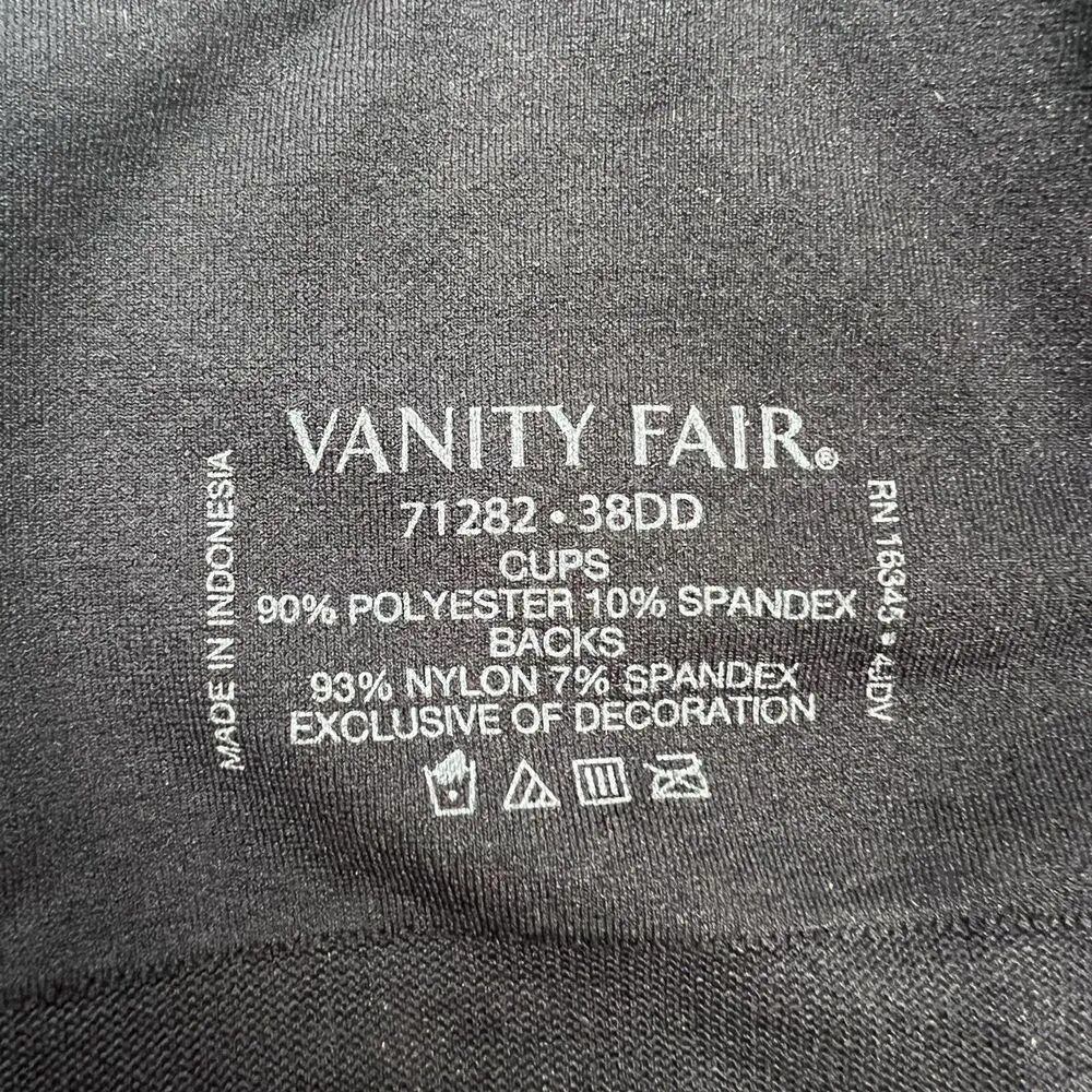 Vanity Fair Sz 38DD Bra Beyond Comfort Full Figure Wireless Style 71282 Women's - Image 2