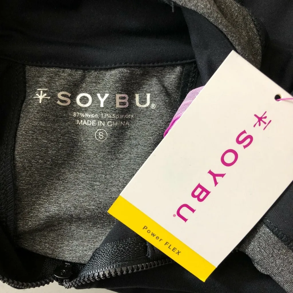 Soybu Womens Peace Jacket Athletic Thumbholes Moisture Wicking UPF 50 Black S - Image 3