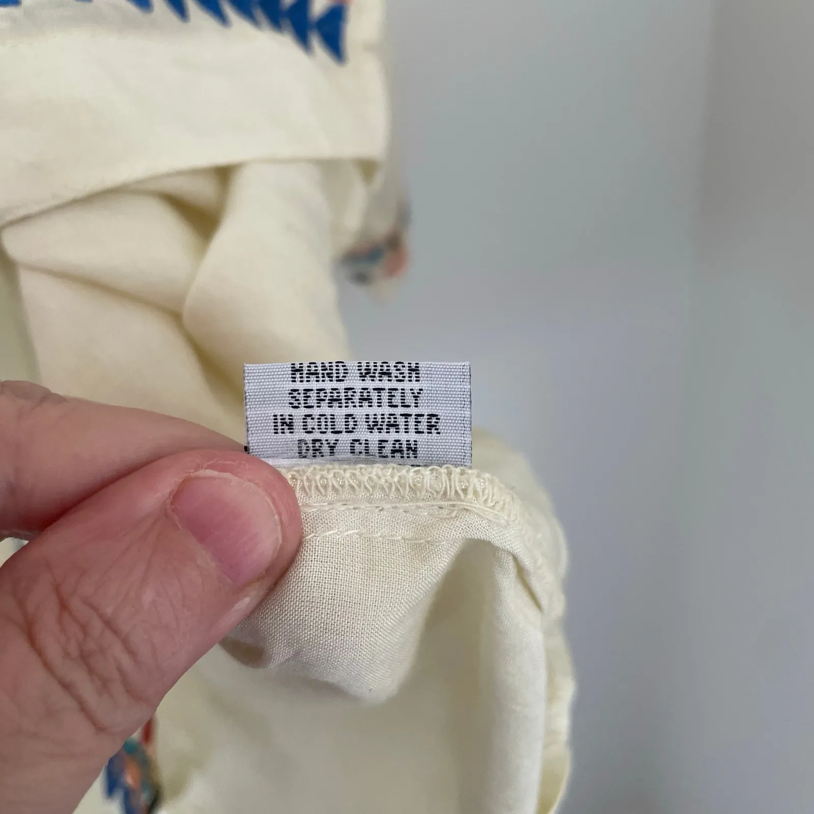 Scully Embroidered Long Sleeve Button Down Top Womens L Cream Size L - Image 11