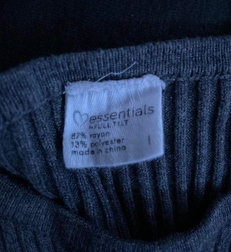 Full Tilt Essential Gray Tank Top - Image 2