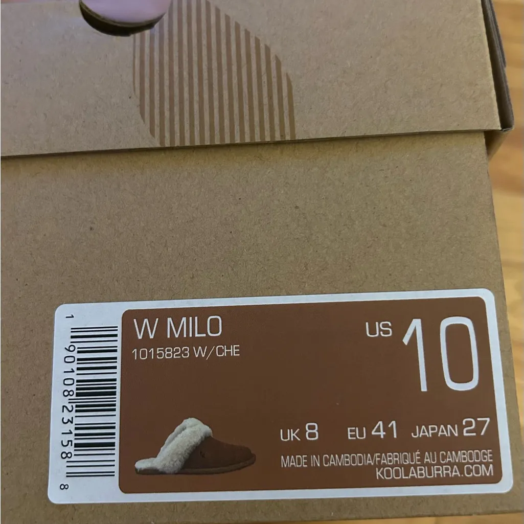 Koolaburra by Ugg Women’s Tan Chestnut Milo Slippers Size 10 NEW With Tags - Image 9