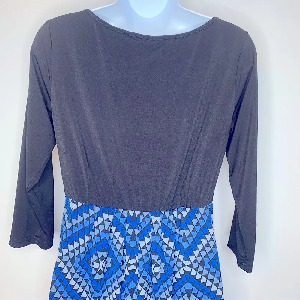 Bob Mackie Harlequin Mosaic Print Maxi Dress Size XS - Image 4