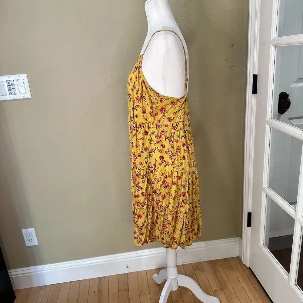 OLD NAVY Floral Tiered Strappy Sundress Tank Dress - Large - Image 5