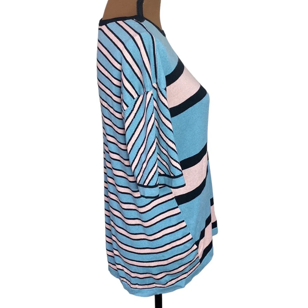 Marc by Marc Jacobs silk cashmere blend pastel striped knit short sleeve size XS - Image 4