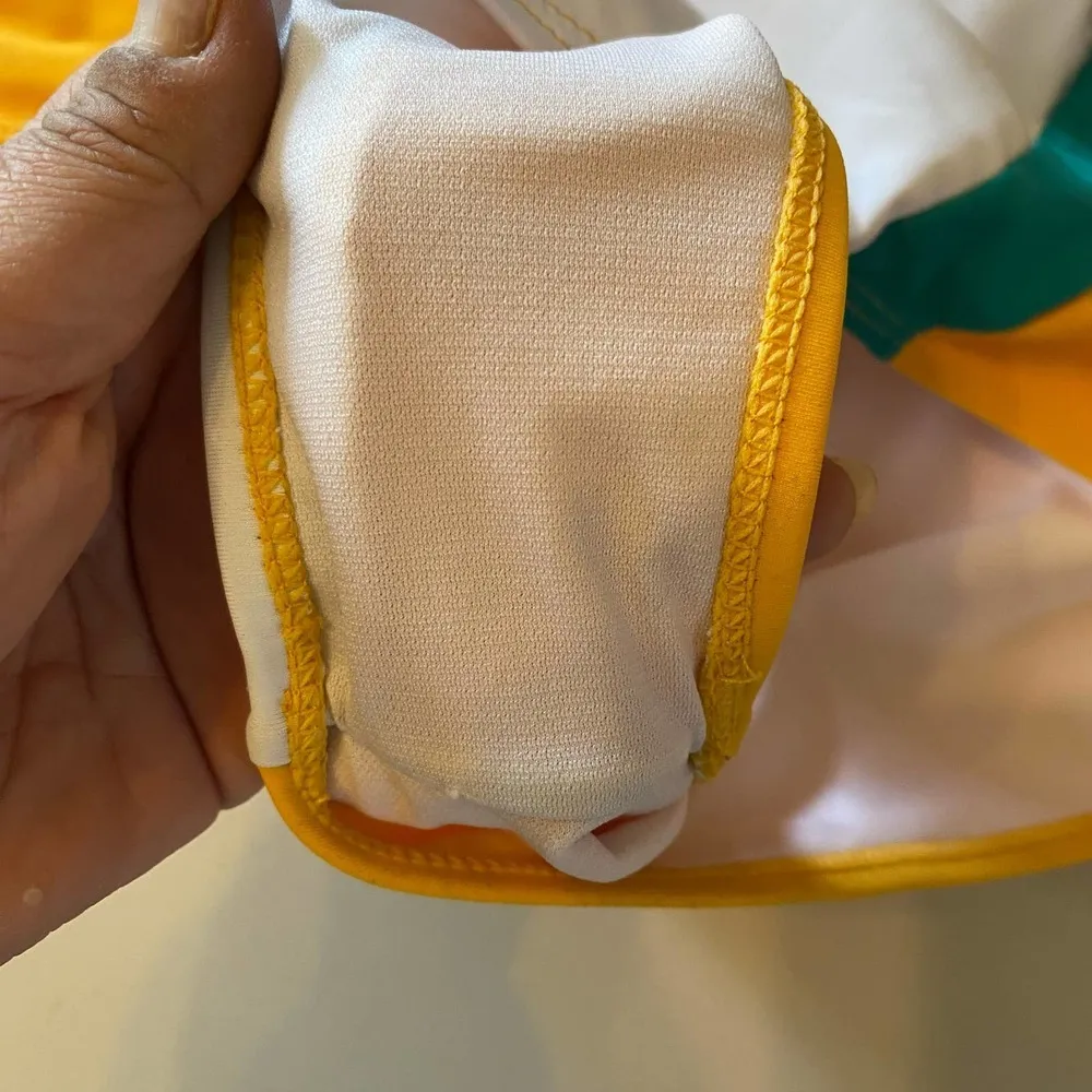 Coral Reef Orange High Rise Beach Swimming Preppy Pinup Coastal Bikini B… Size XL - Image 4