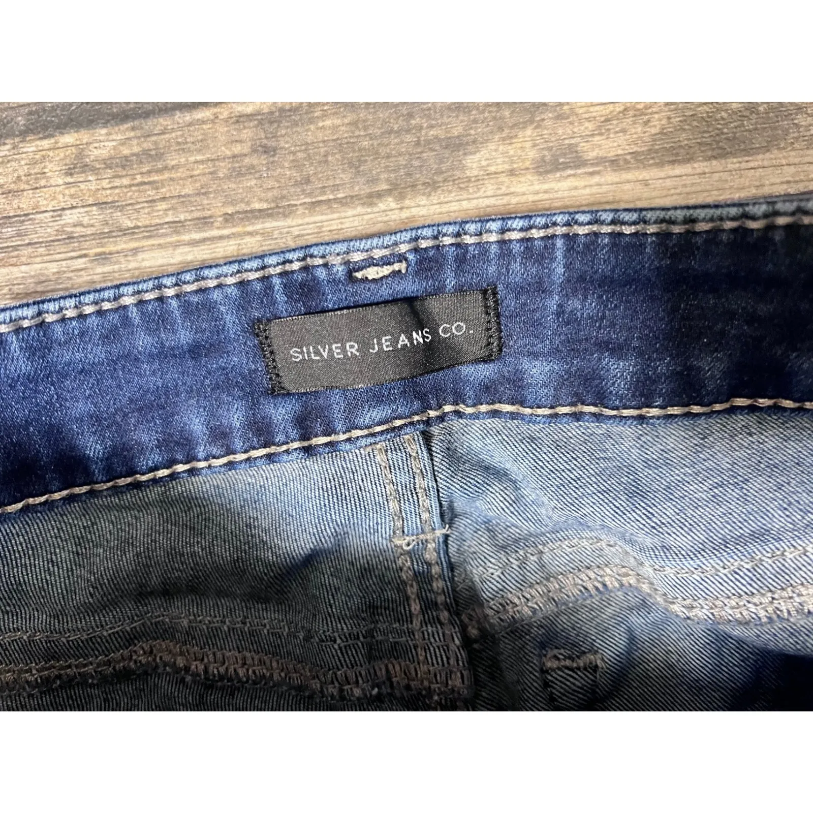 Silver Jeans Co. Suki Bootcut Dark Wash Denim Jeans Womens Size 25 Rodeo Stretch Blue - Image 6