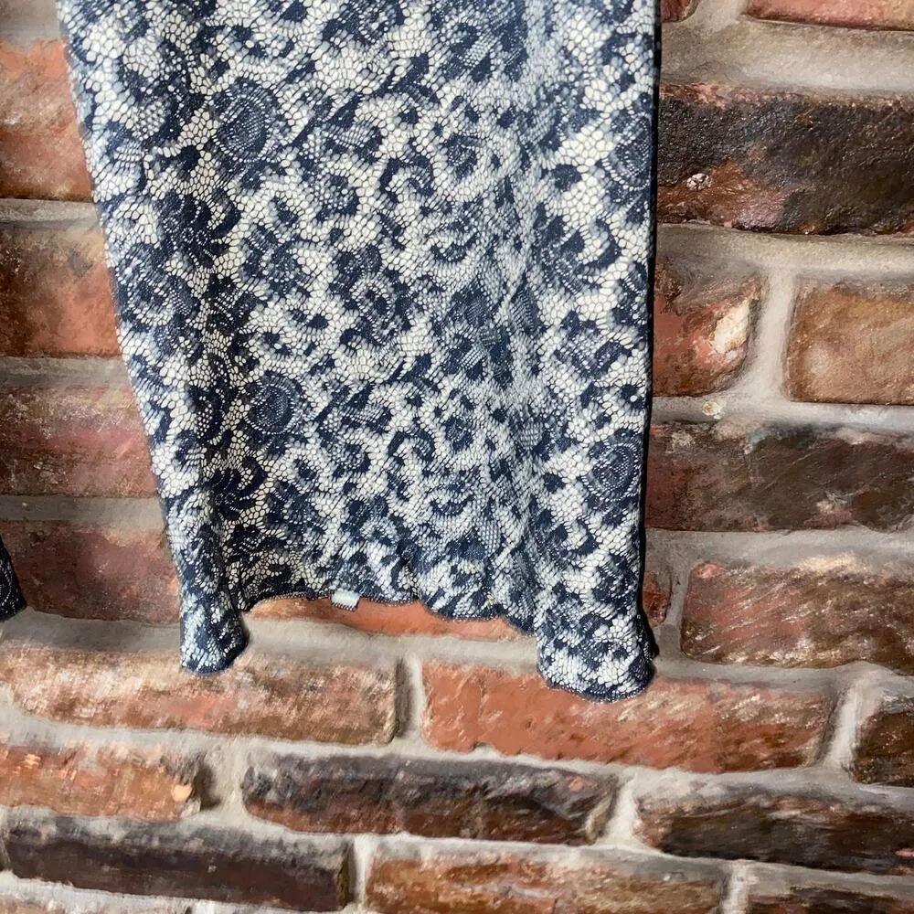 Equestrian Designs Vintage Lace Print Jacket & Pants Set Women's Size Medium Black - Image 12