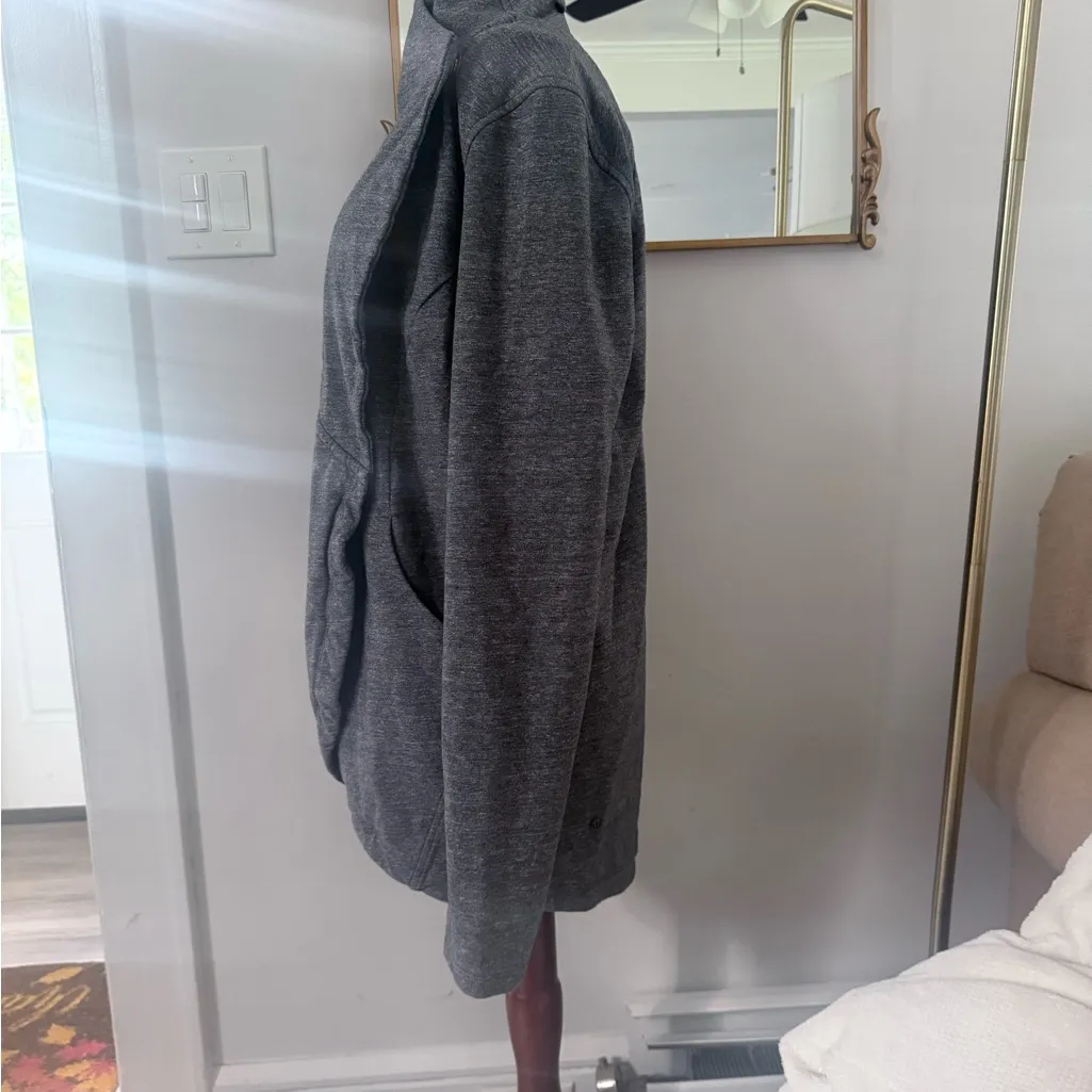 Lululemon Athletica Charcoal Jacket Wrap Sweater 10 - Image 5