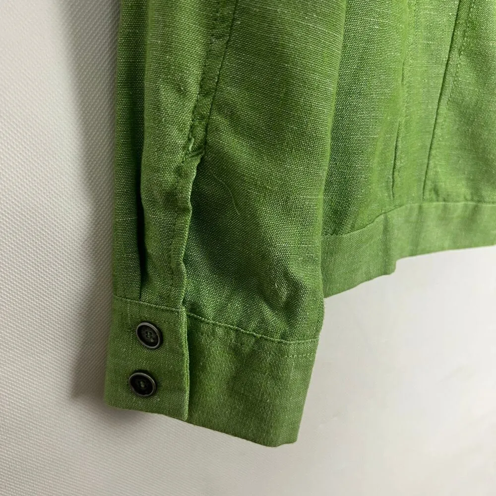 American Eagle Button Front Open Knit Blue Cardigan Sweater XS - Image 9