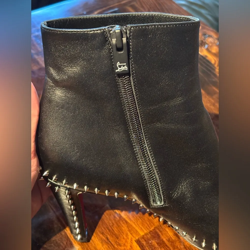 Sold out! 
Vidura Spike Red Sole Leather Booties sz 39.5 - Image 10