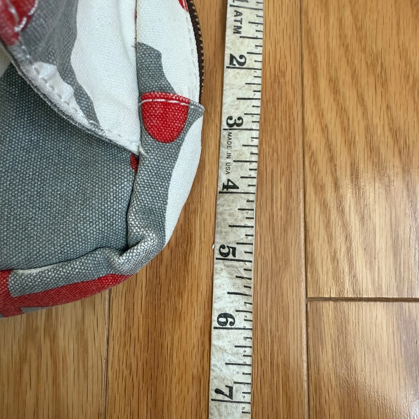 Maika Floral Print Belt Bag Gray White Red Hip Bum Waist Travel Bag - Image 10