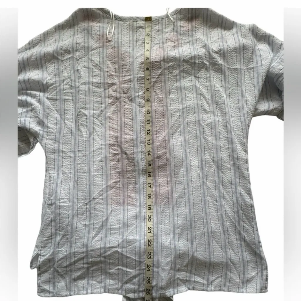 ANDREE BY UNIT Embroidered Boho Chic Western front tie Blouse size Small - Image 10