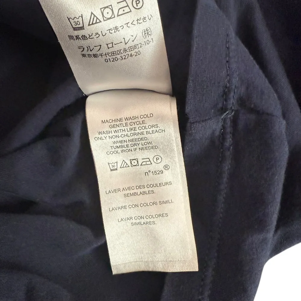 Ralph Lauren Navy Blue Top Womens Size XL Red Stripe‎ Short Sleeve Ribbed - Image 10