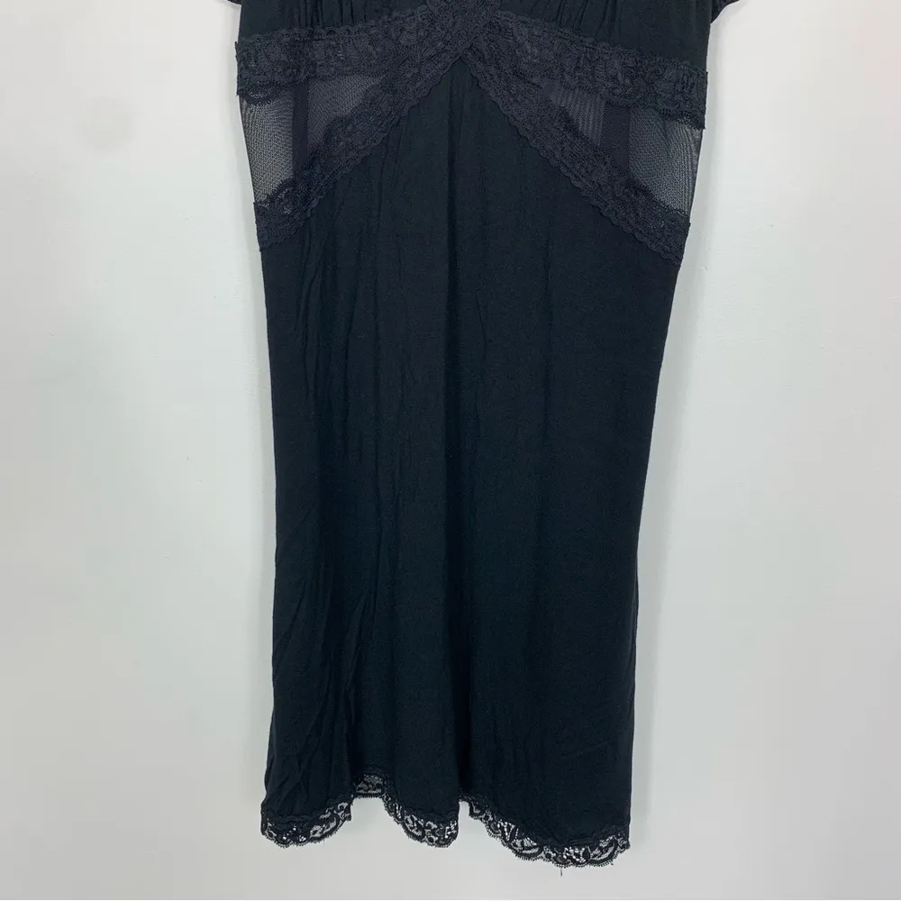 Adore Me Minerva Mesh Chemise Slip Black Size Large - Image 4