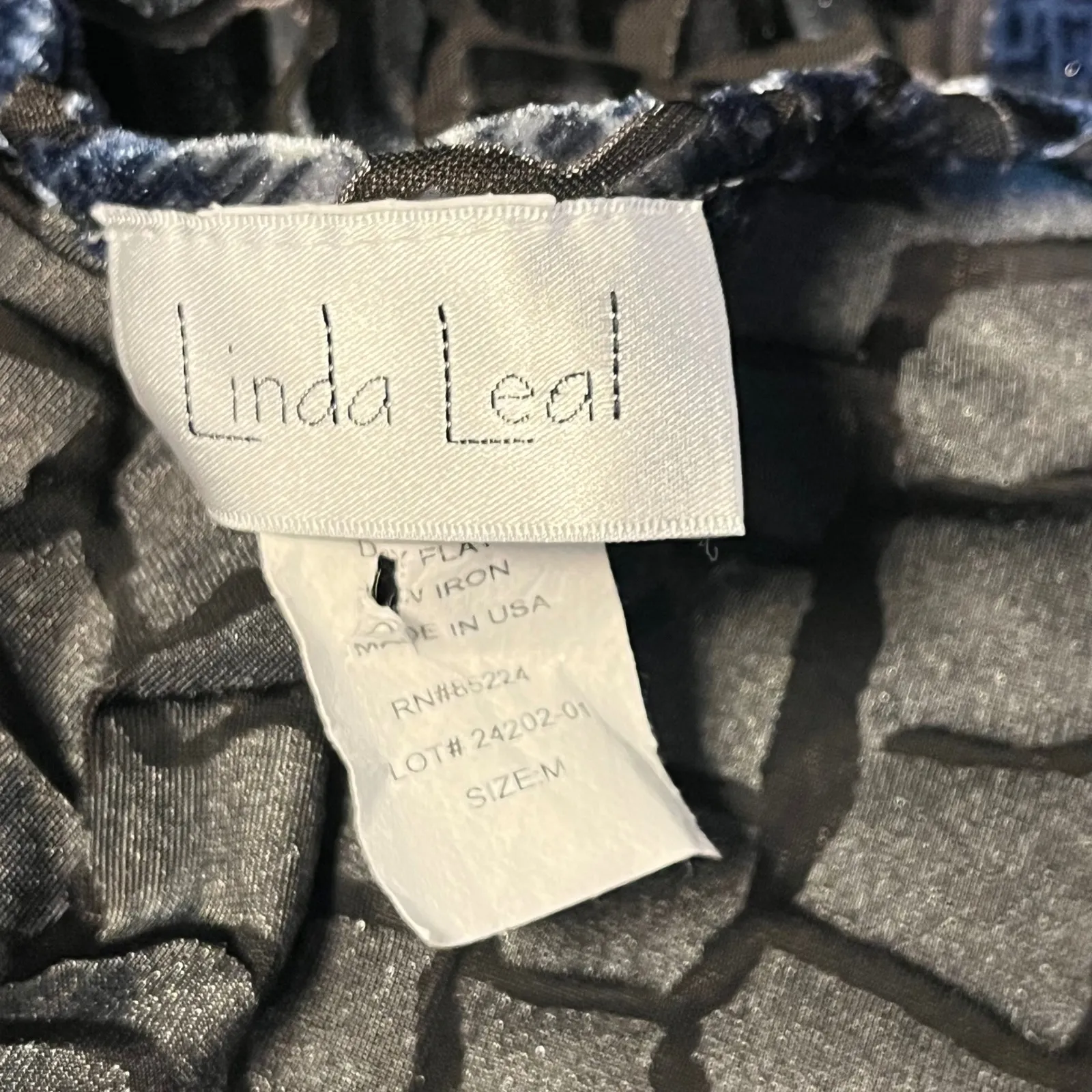 Linda Leal Women's Y2K Fairy Witchy Whimsygoth Blue/Gray Velvet Tunic Top Medium Blue - Image 4